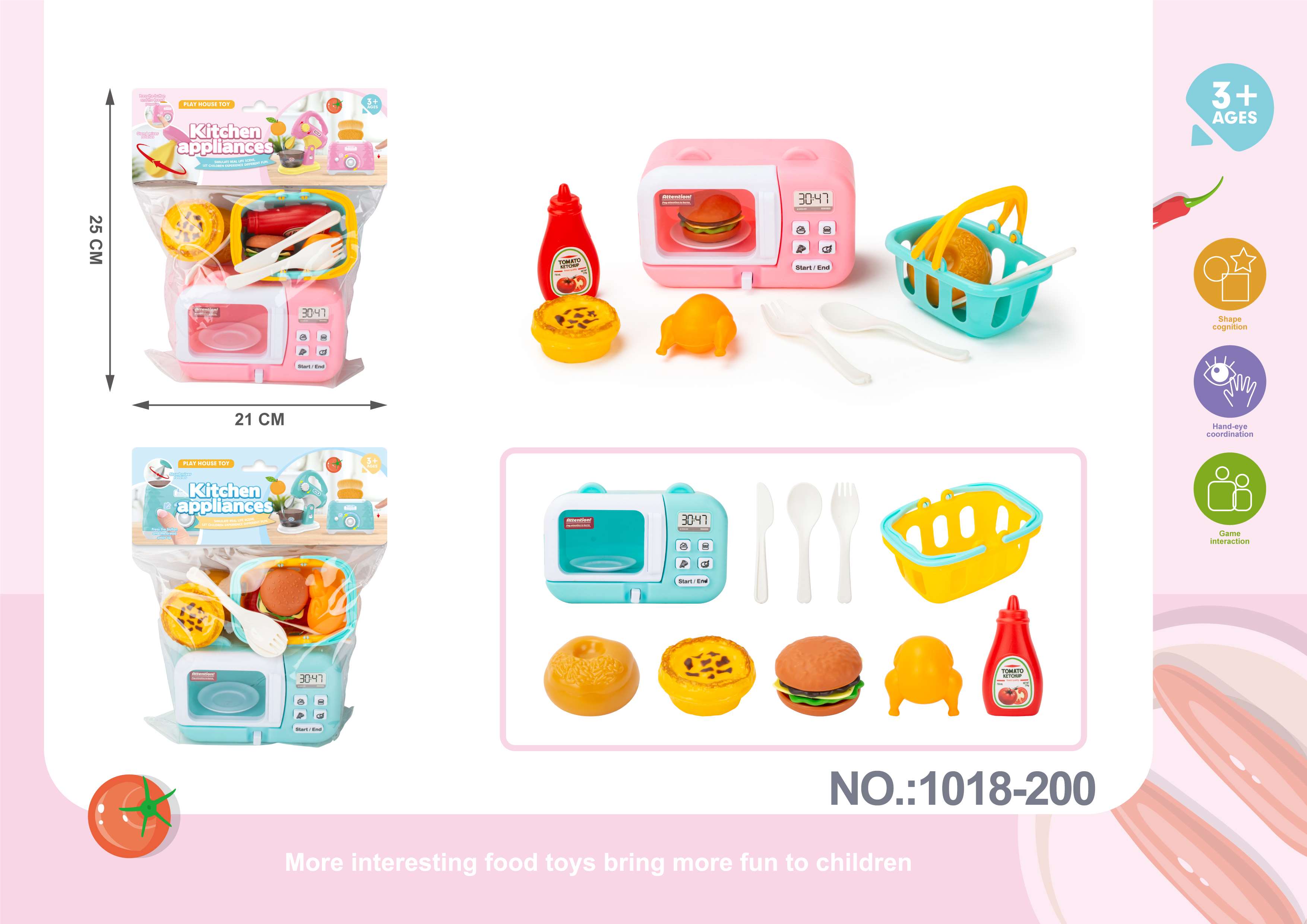 Игровой набор "Духовка" с продуктами, имитация