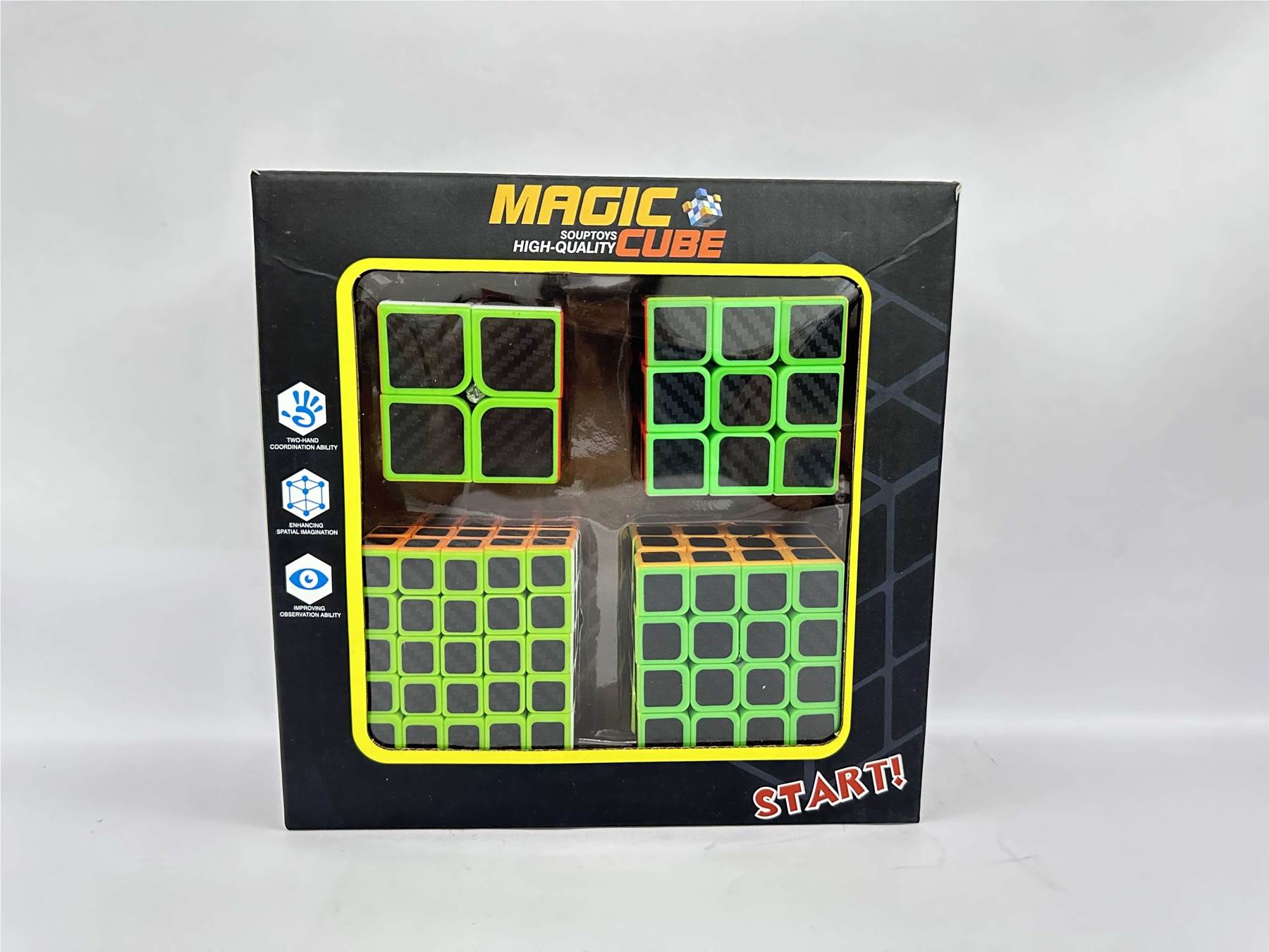 Карбоновый кубик Рубика 2x2, 3x3, 4x4, 5x5