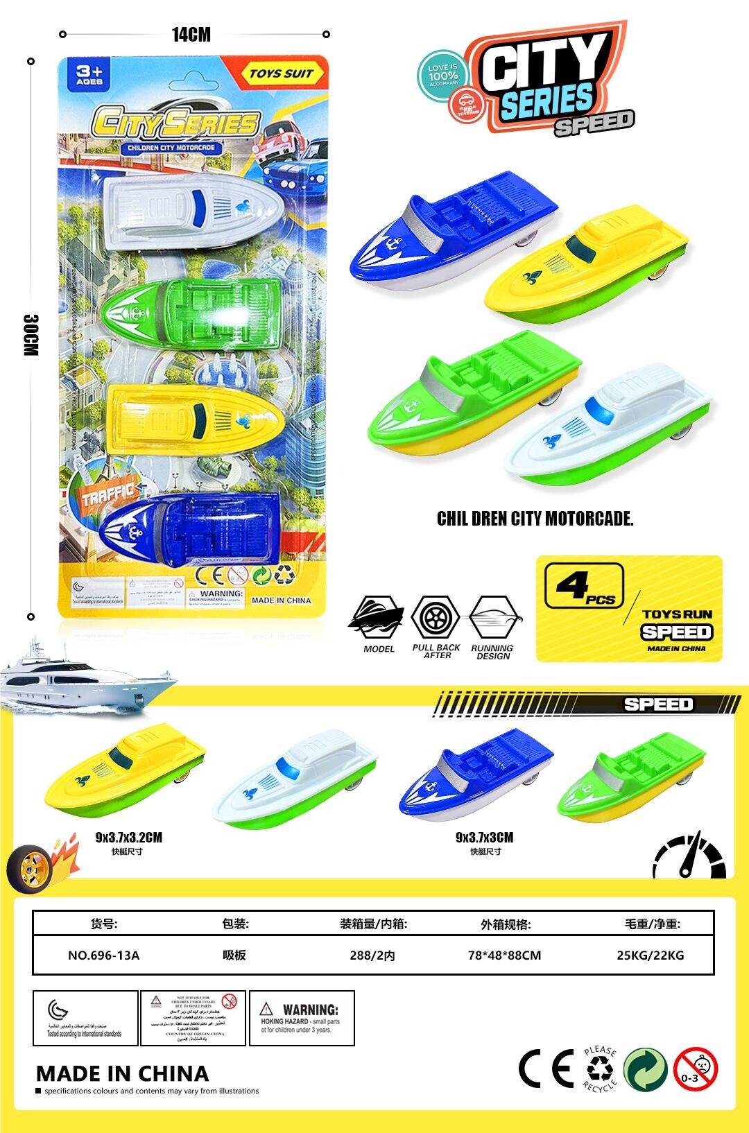 Инерционные катера 4-way Speedboat оптом