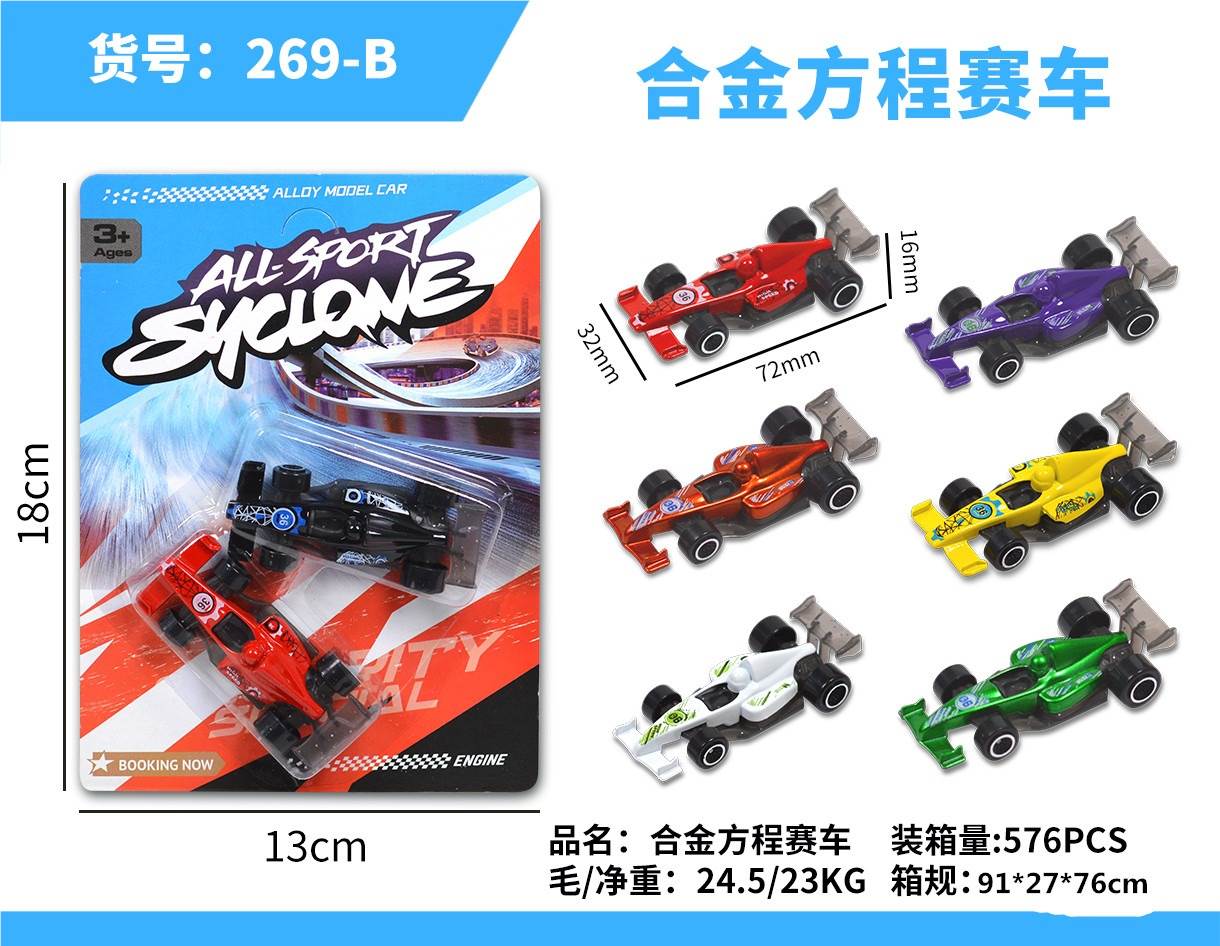Металлические гоночные машинки Alloy Equation Racing
