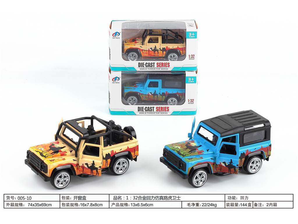 Металлическая модель Land Rover Defender 1:32, инерционная