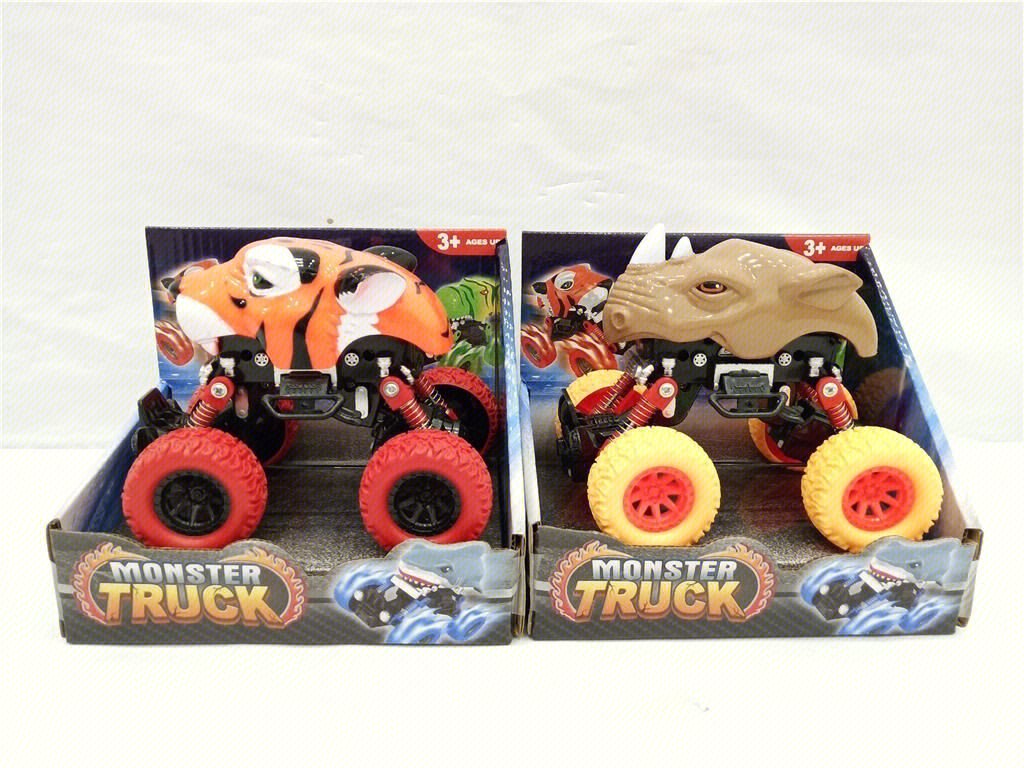 Инерционные машинки-зверята 4WD