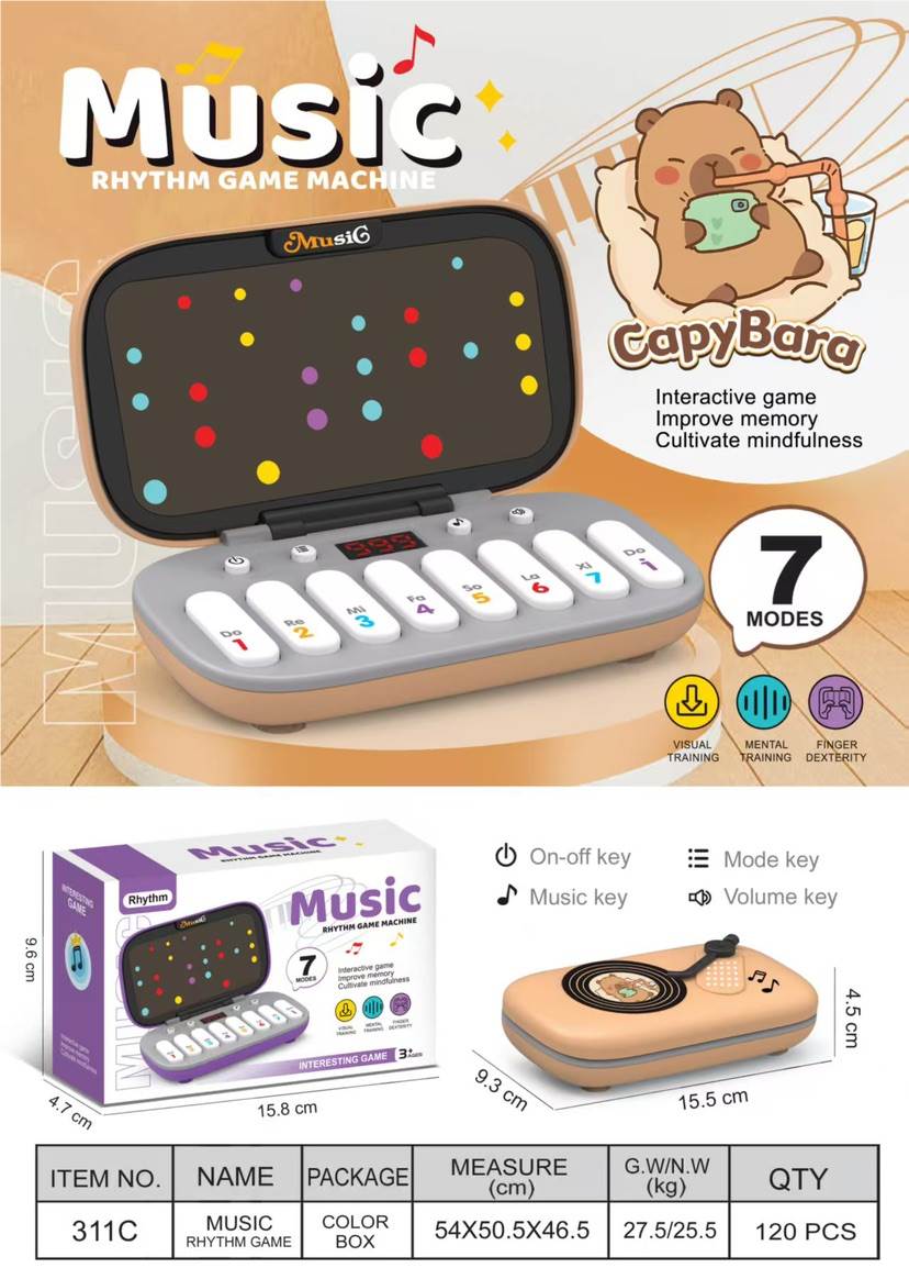 Музыкальная игра Capi Bar: электронное пианино с ритмами