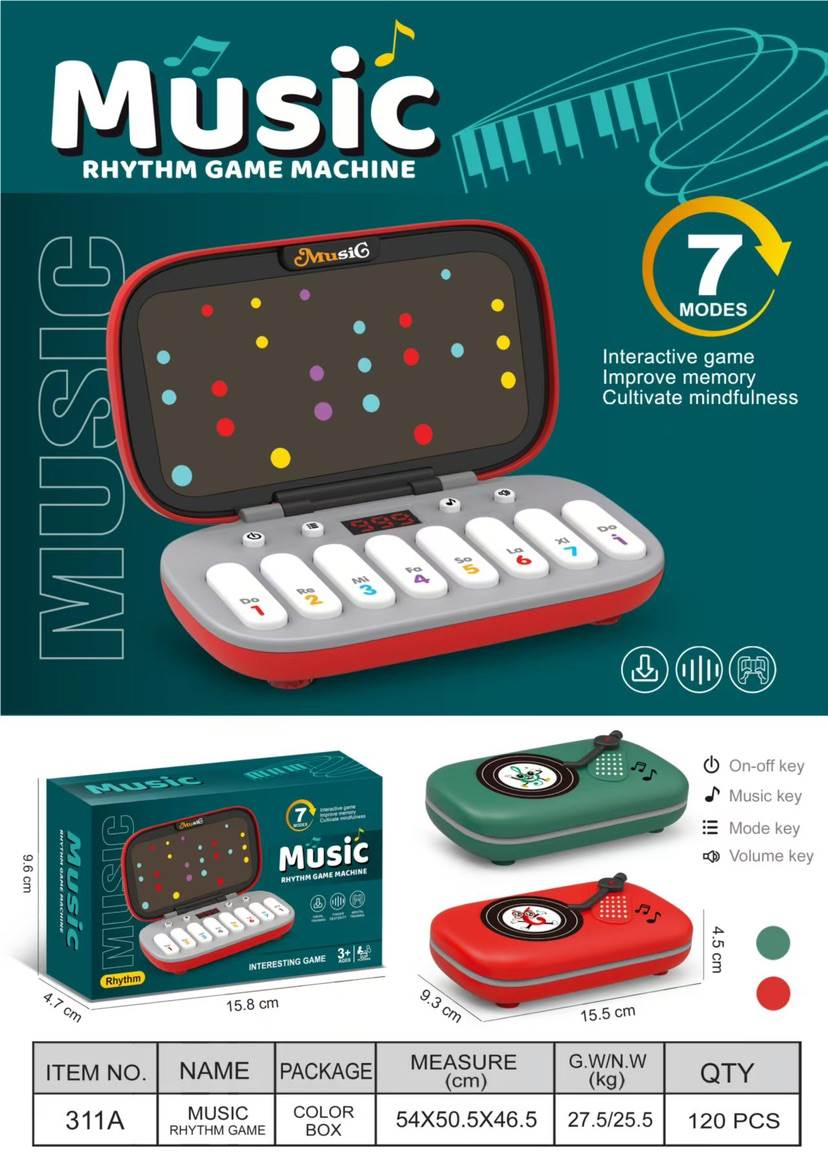 Электронный синтезатор-игра Rhythm, 120шт/кор