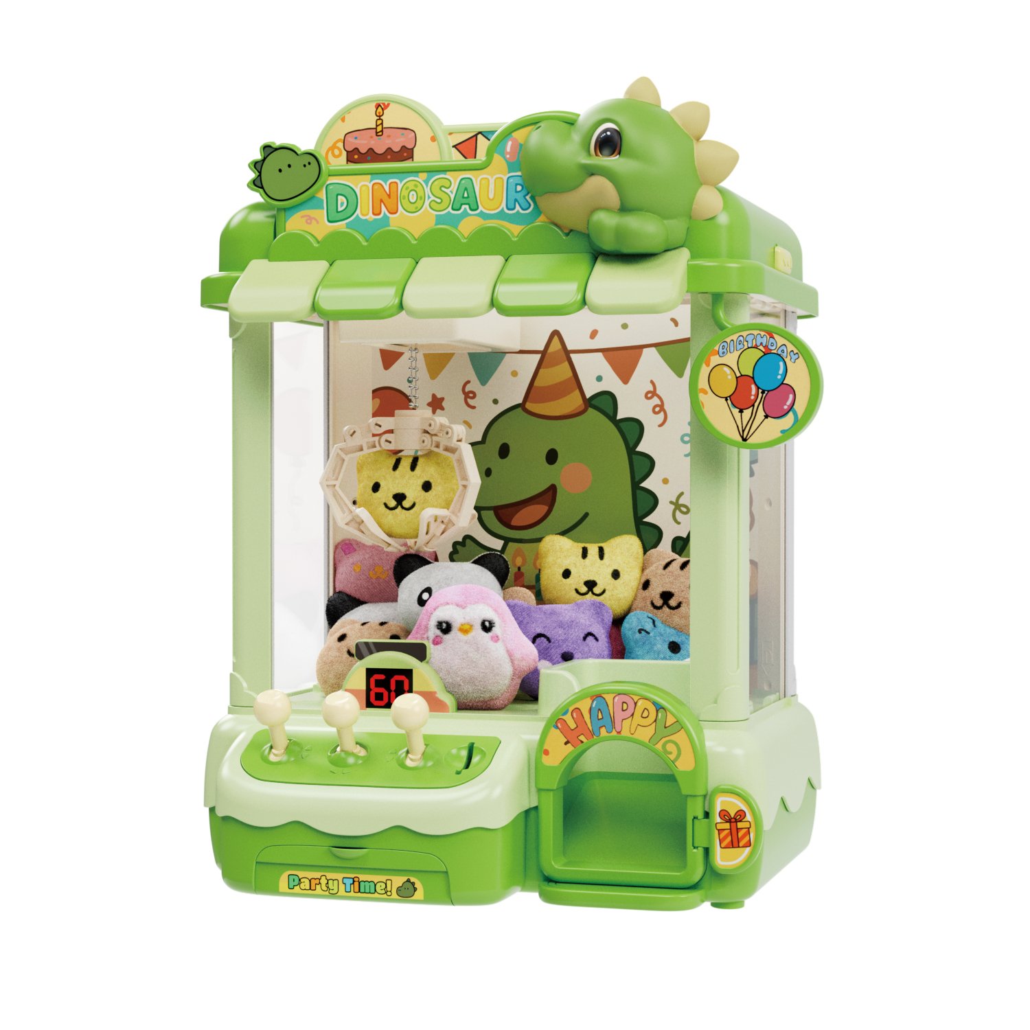 Игровой автомат "Динозавр": ловим игрушки