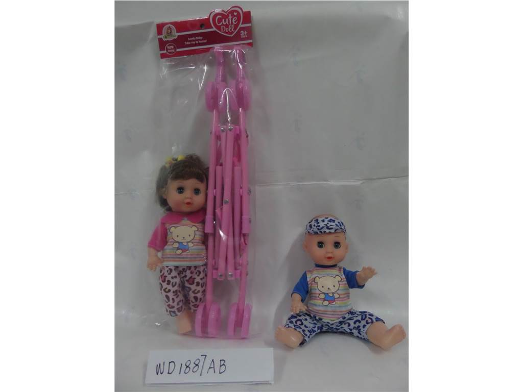 Куклы в машине 44 см, 2 шт.