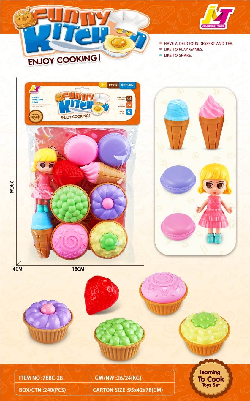 Игровой набор "Десерты и пирожные" (10 предметов)