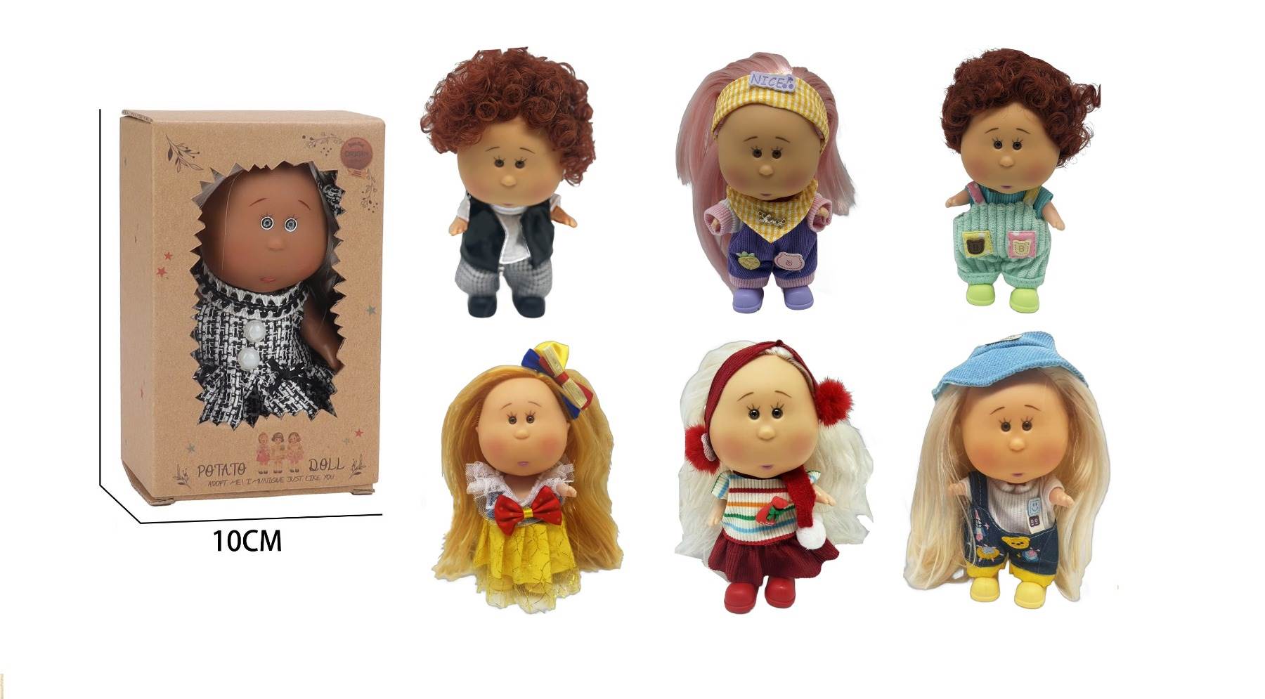 Кукла Mia Potato Doll, 18 см, винил, Испания