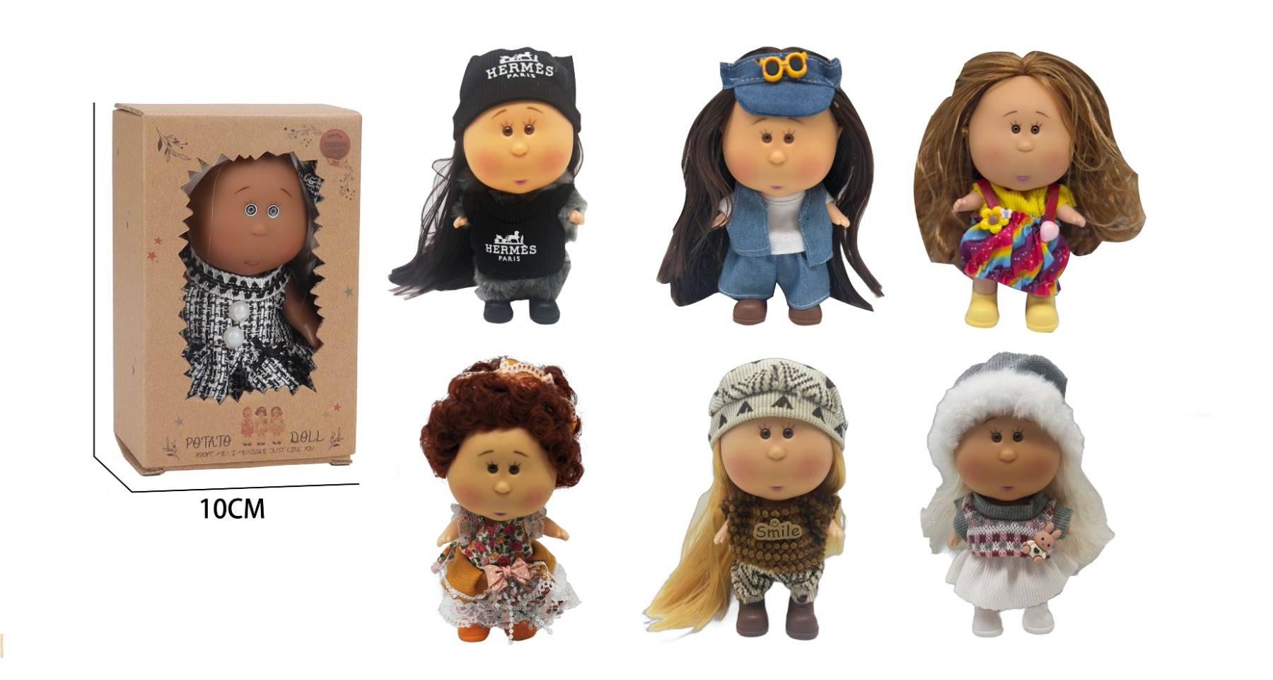 Кукла Mia Potato Doll 18 см, винил, испанский стиль