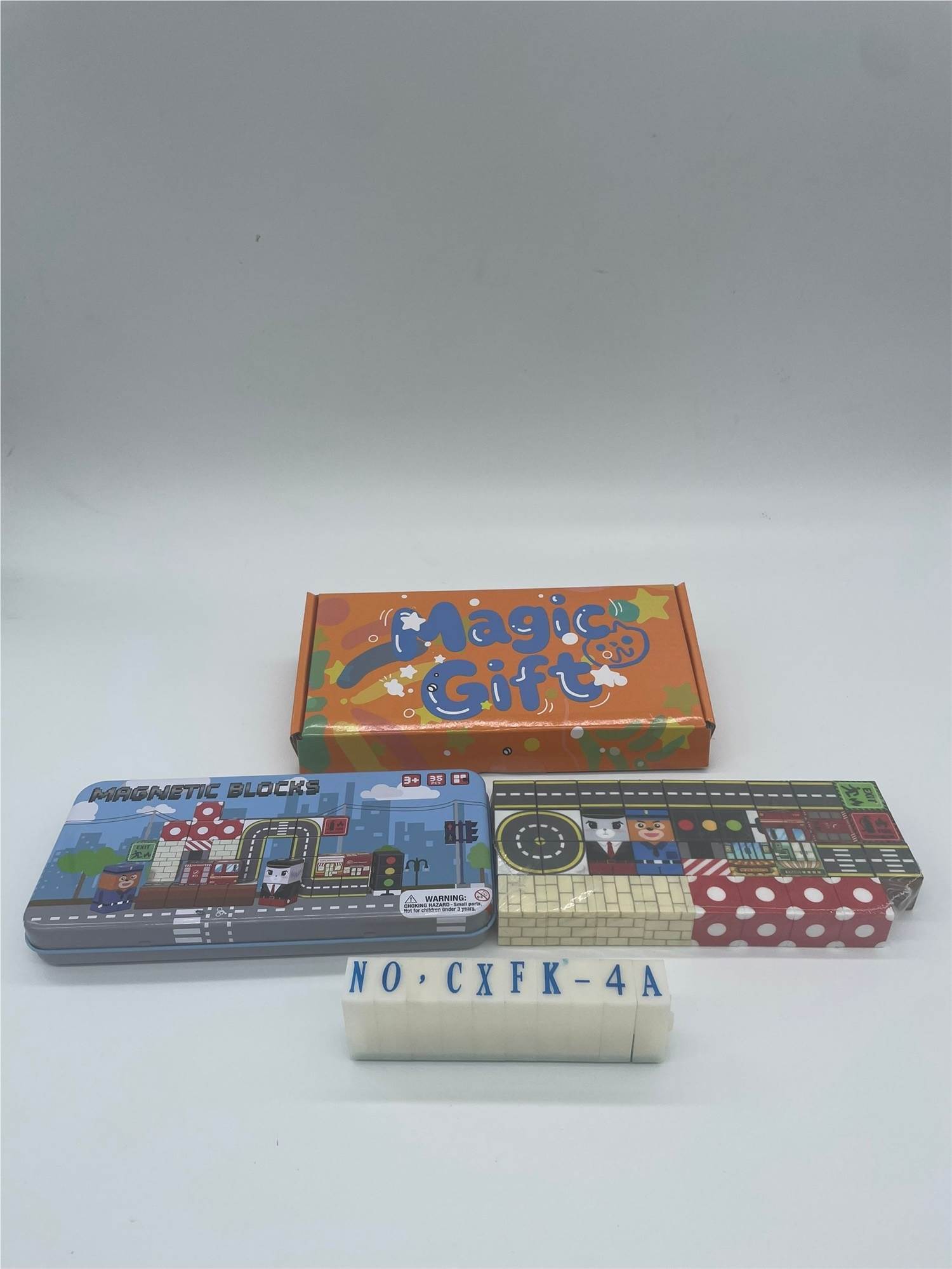 Развивающая игра "Красная дорога" в металлической коробке, 35 деталей