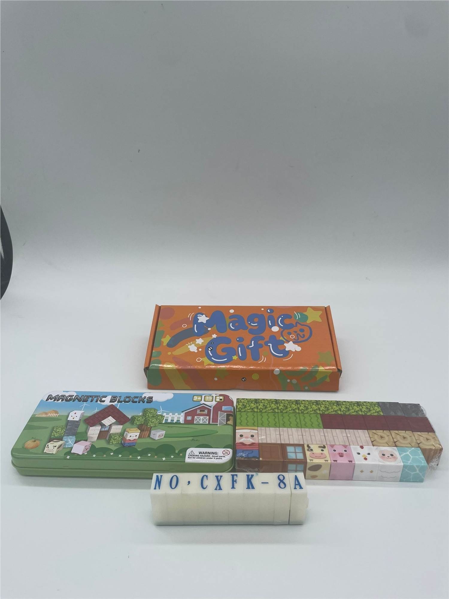 Магнитная игра-конструктор "Ферма" в металлической коробке, 35 деталей