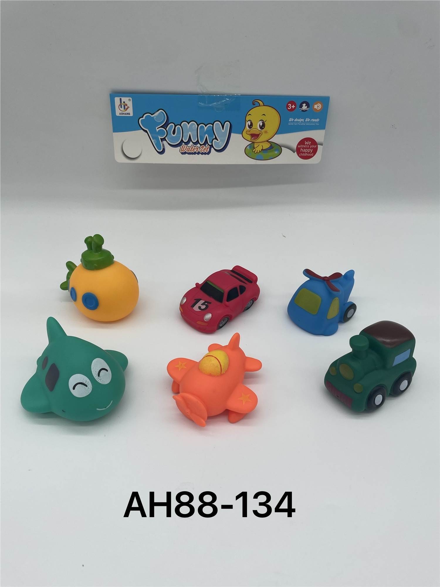 Набор игрушек для ванной: самолеты и корабли, 6 шт.
