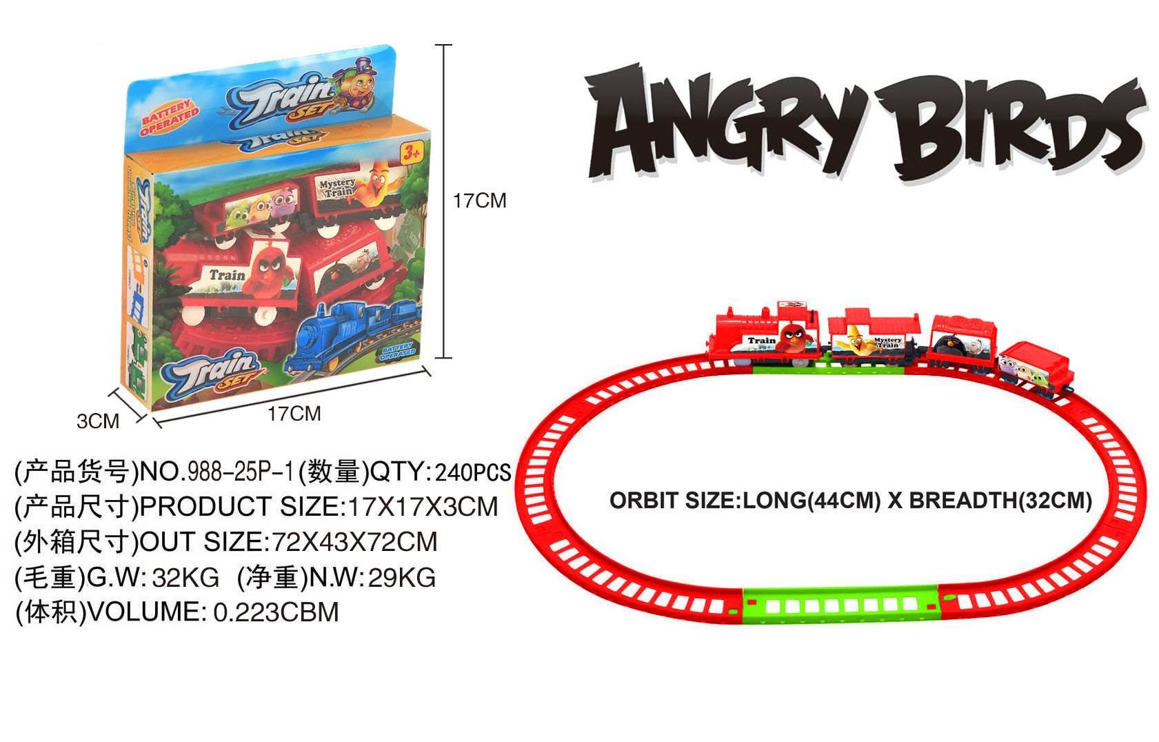 Электрическая железная дорога Angry Birds