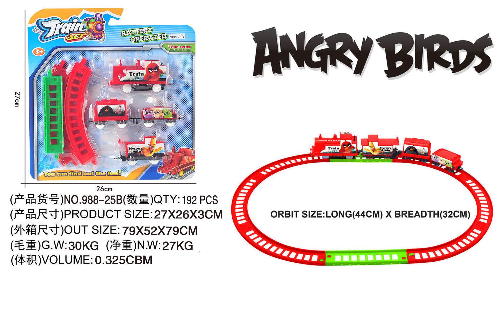 Электрическая железная дорога Angry Birds