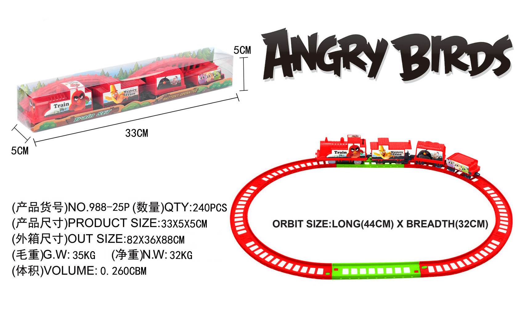 Электрическая железная дорога Angry Birds