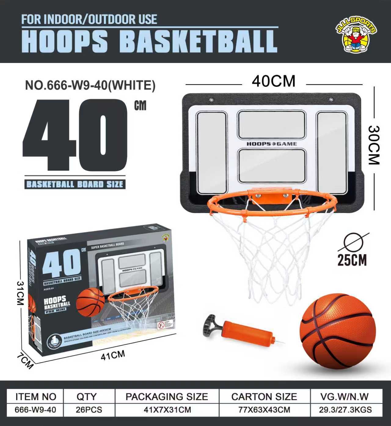 Прозрачный баскетбольный щит 40*30 с металлическим кольцом