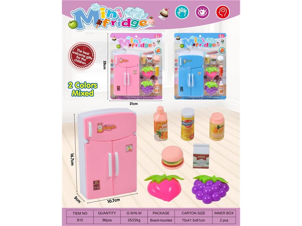 Мини-холодильник для кукольного домика, 2 цвета