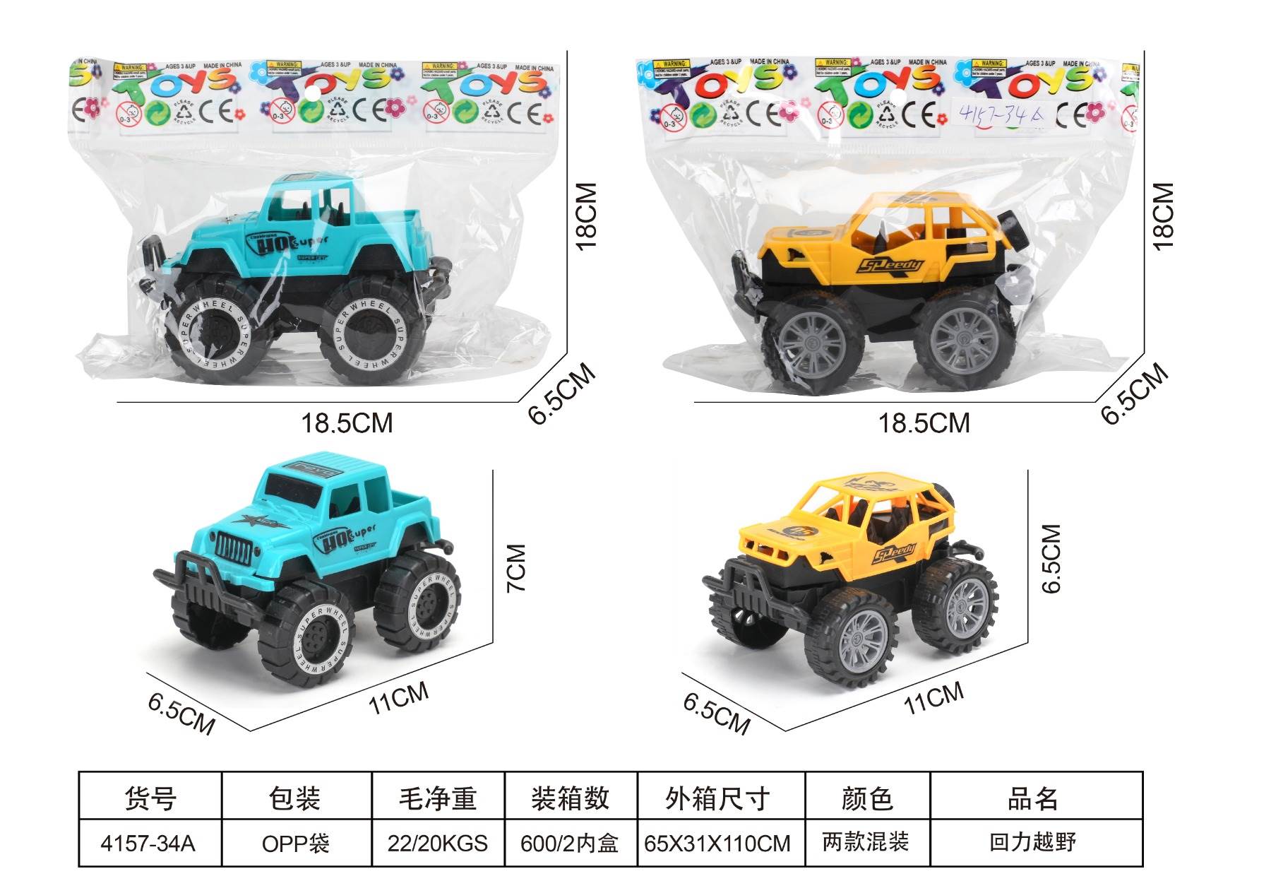 Внедорожник Huili: инерционная машинка для активных игр