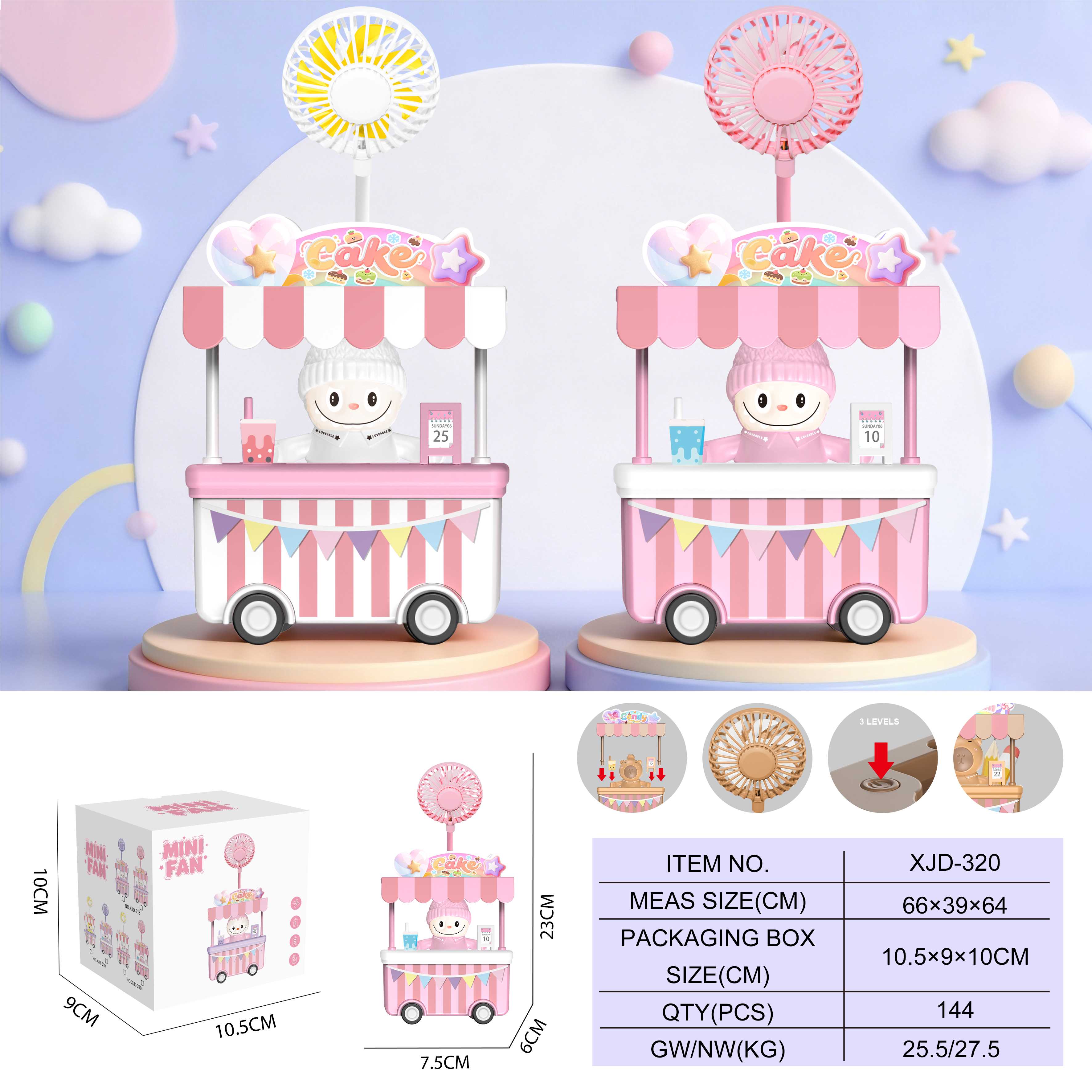 Вентилятор-игрушка Rubble Twilight Doll Dining Car Fan