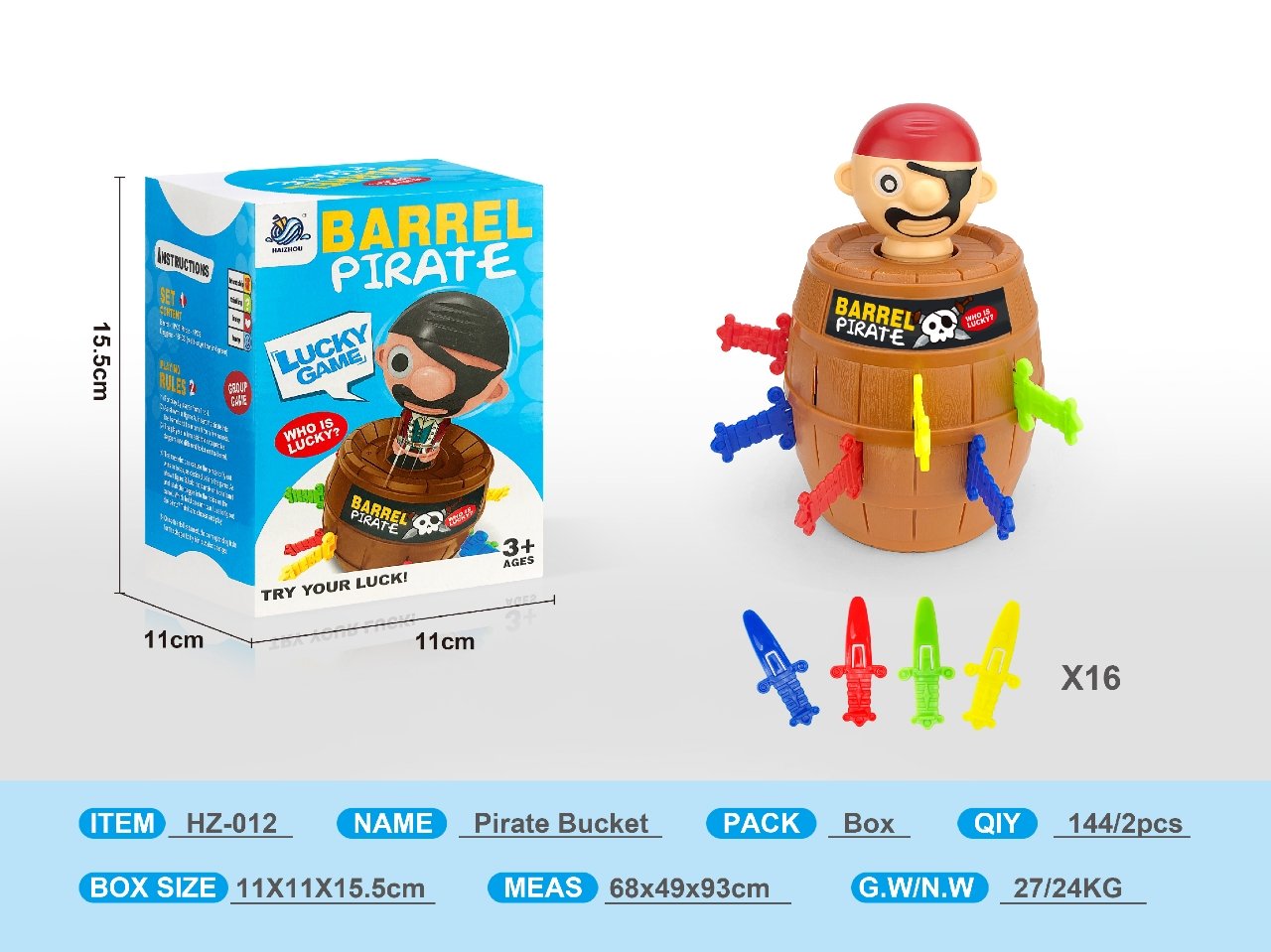 Игра "Пиратская бочка" - настольная игра для всей семьи