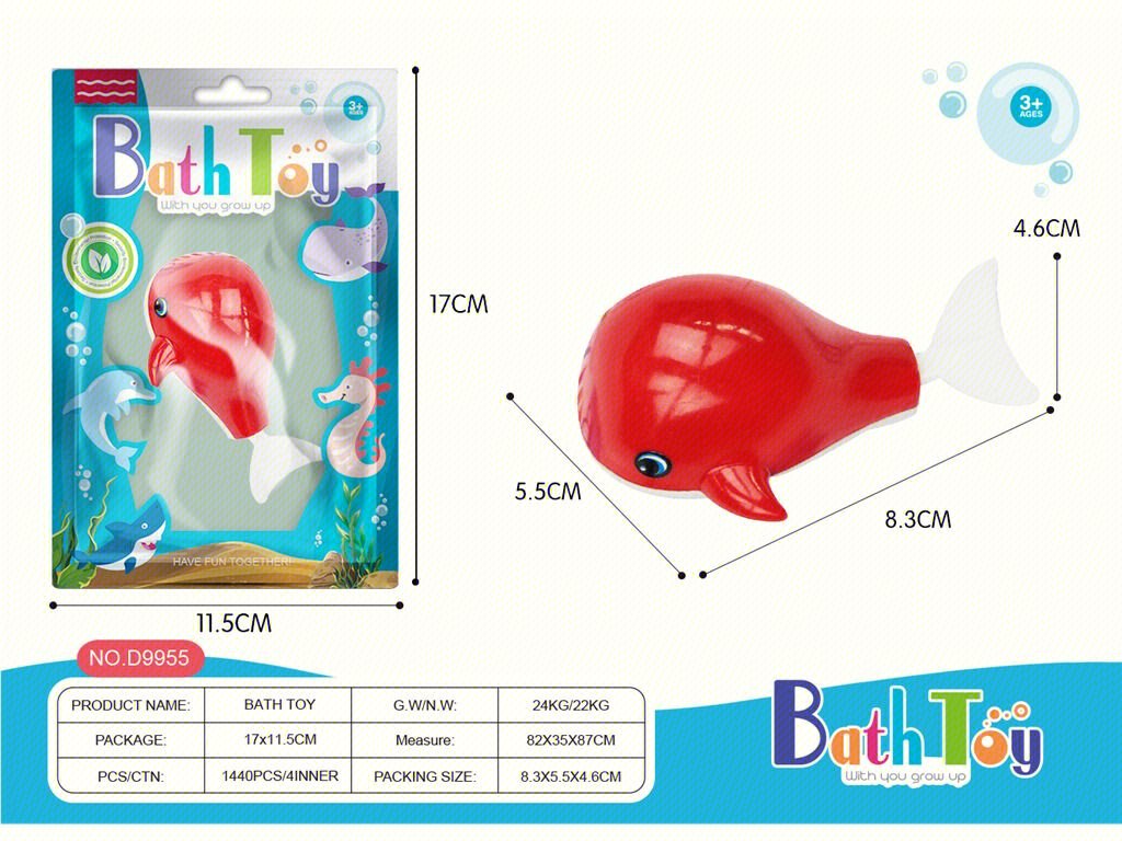 Игрушка для ванной "Кит с плавающим хвостом"