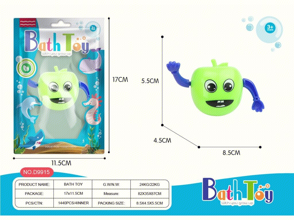 Игрушка для ванной Яблочко, для купания