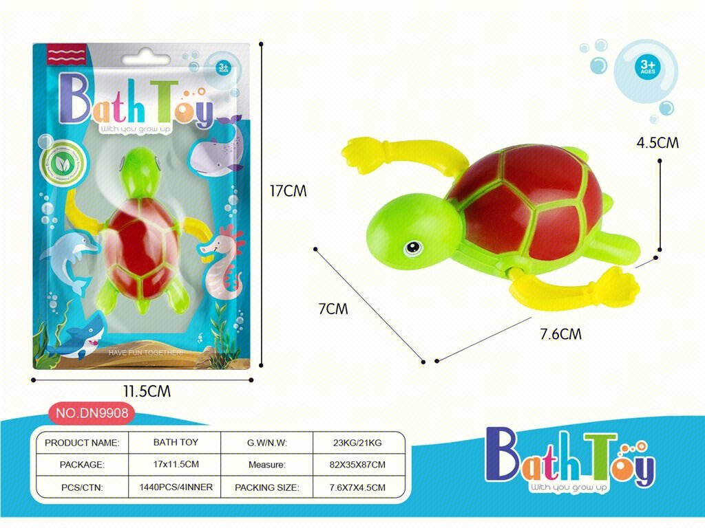 Игрушка для ванной Черепашка, плавающая, ручная роспись