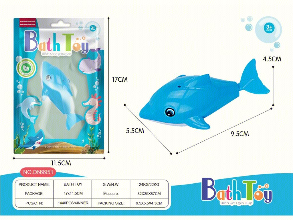 Игрушка для ванной Дельфин, плавающий в воде
