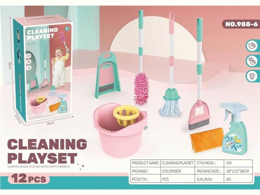 Игровой набор для уборки, имитация, 24шт/кор