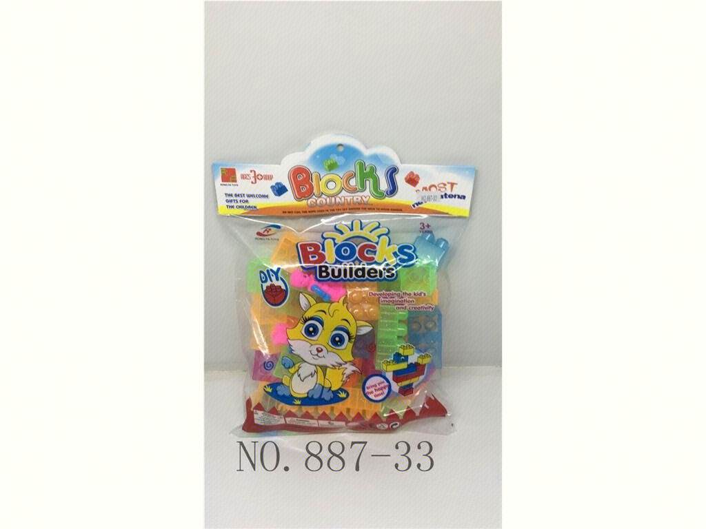 Конструктор 38 деталей + фигурка, DIY, крупные блоки