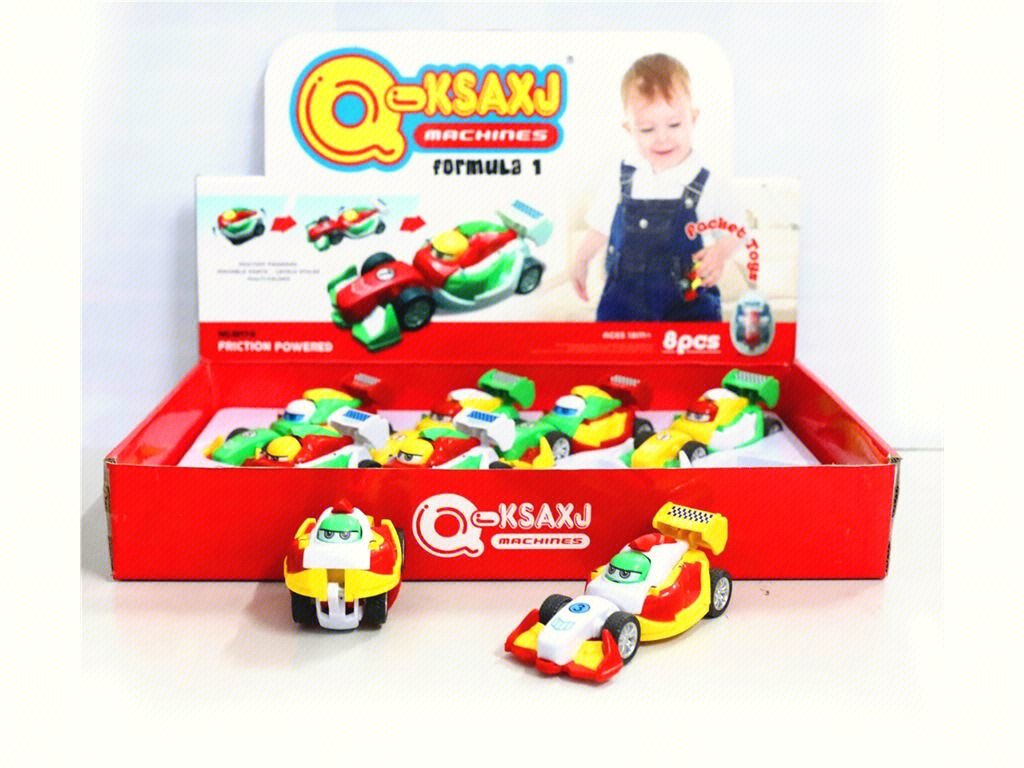 Инерционные машинки-трансформеры, 8 шт.
