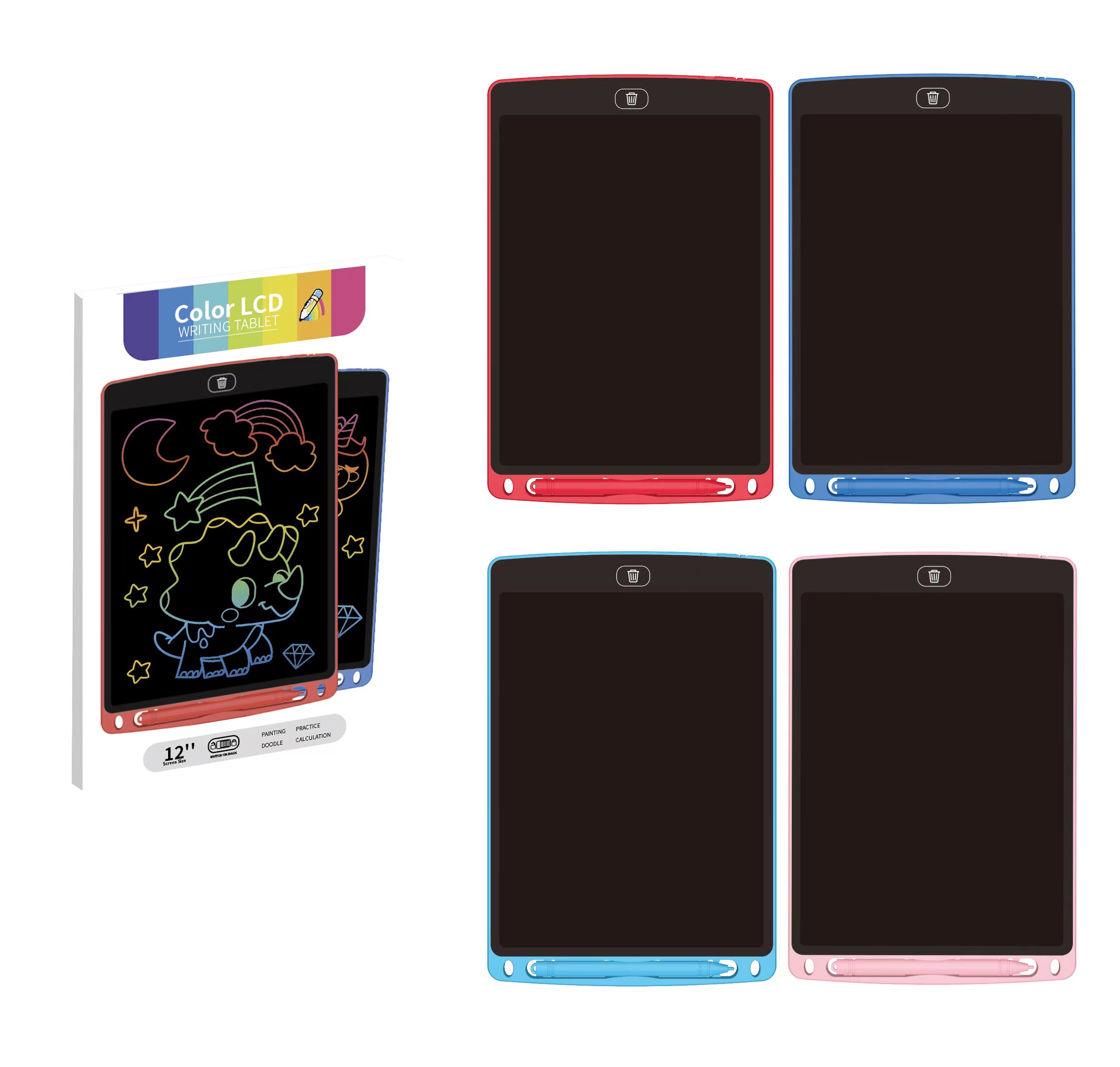 LCD планшет для рисования 12 дюймов, цветной экран
