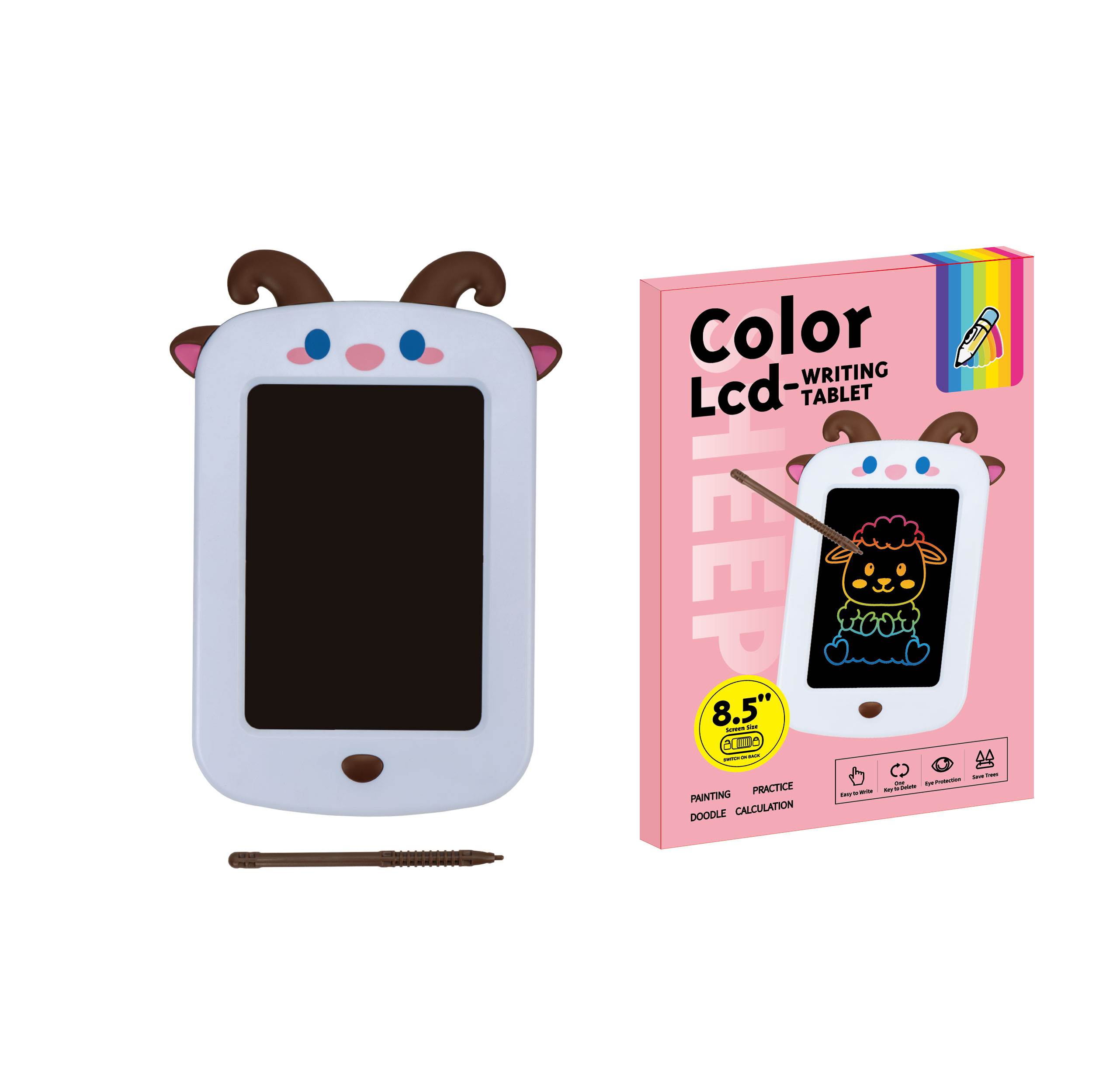 LCD планшет для рисования 8.5", цветной экран