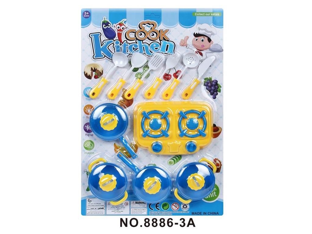 Игрушечная посуда в наборе, 96 шт. в коробке