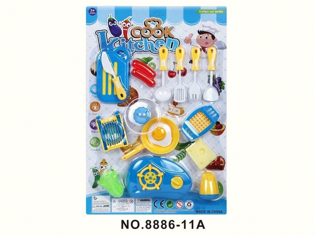 Игрушечная посуда в наборе, 108 шт/кор