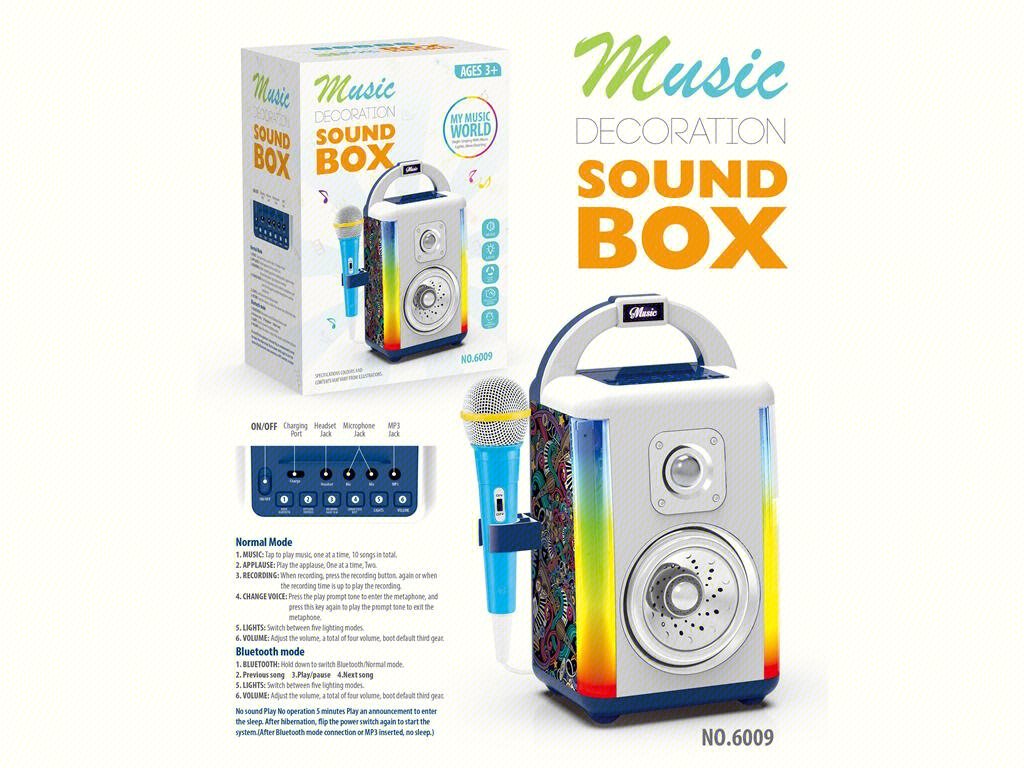 Квадратный Bluetooth-динамик, синий