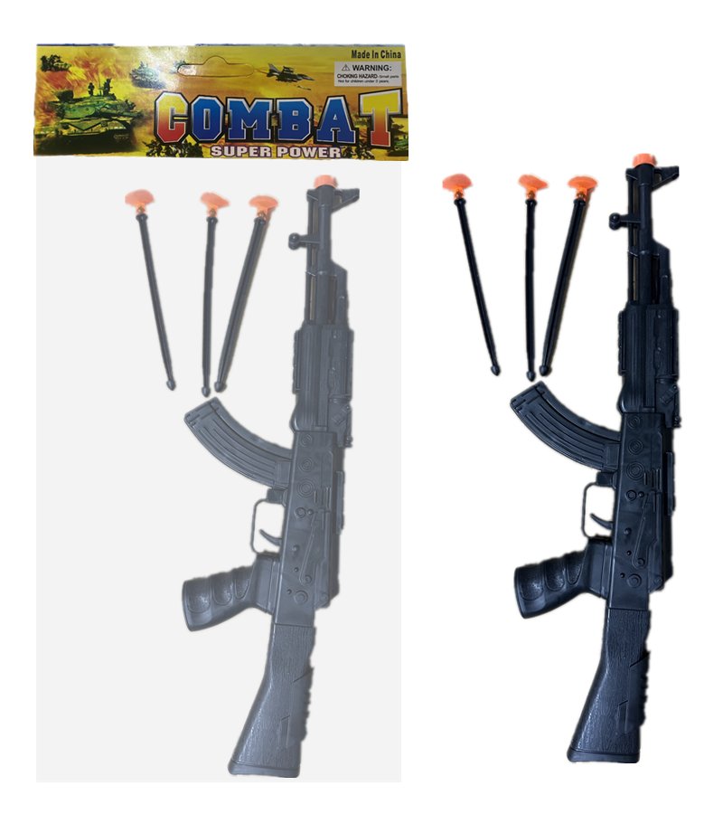 Игрушечный автомат AK-47 с мягкими пулями, однотонный