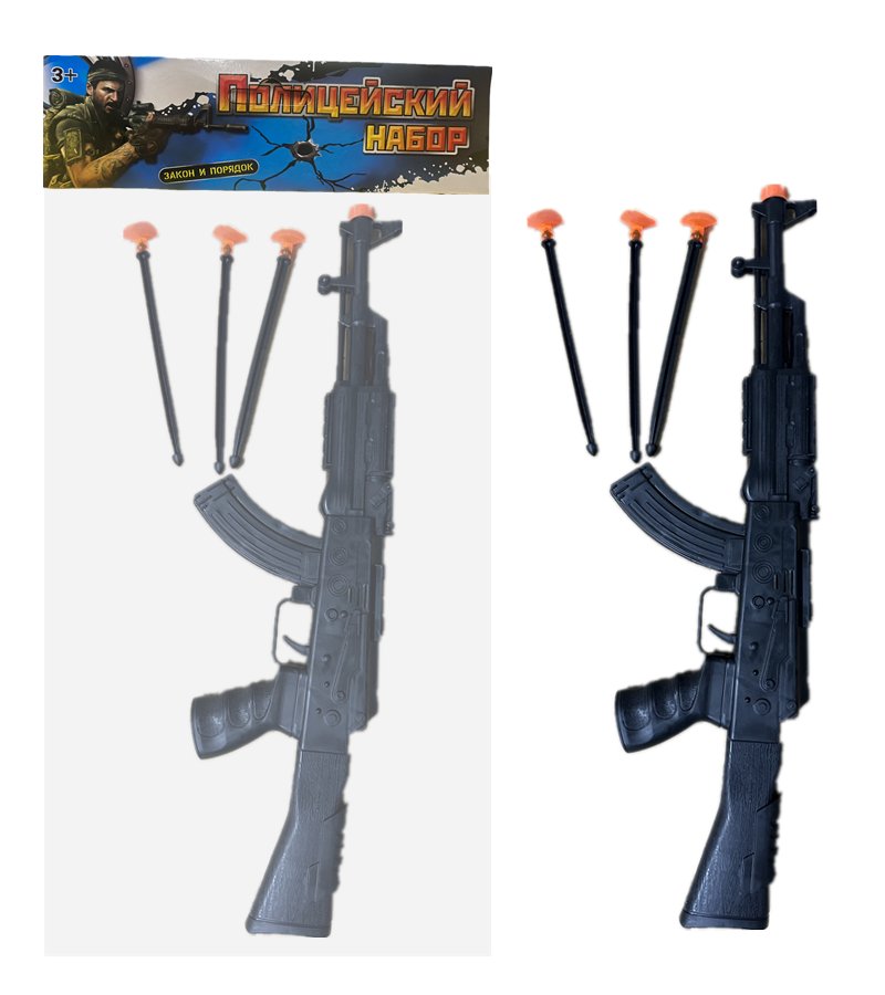 Игрушечный автомат AK-47 с мягкими пулями, однотонный