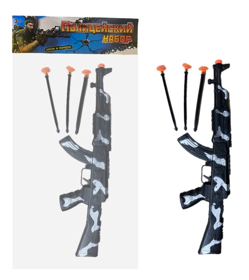 Игрушечный автомат AK-47 с мягкими пулями, камуфляж
