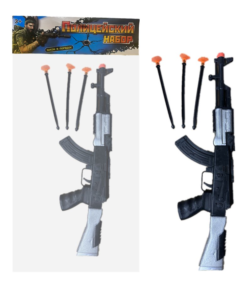 Игрушечный автомат AK-47 с мягкими пулями