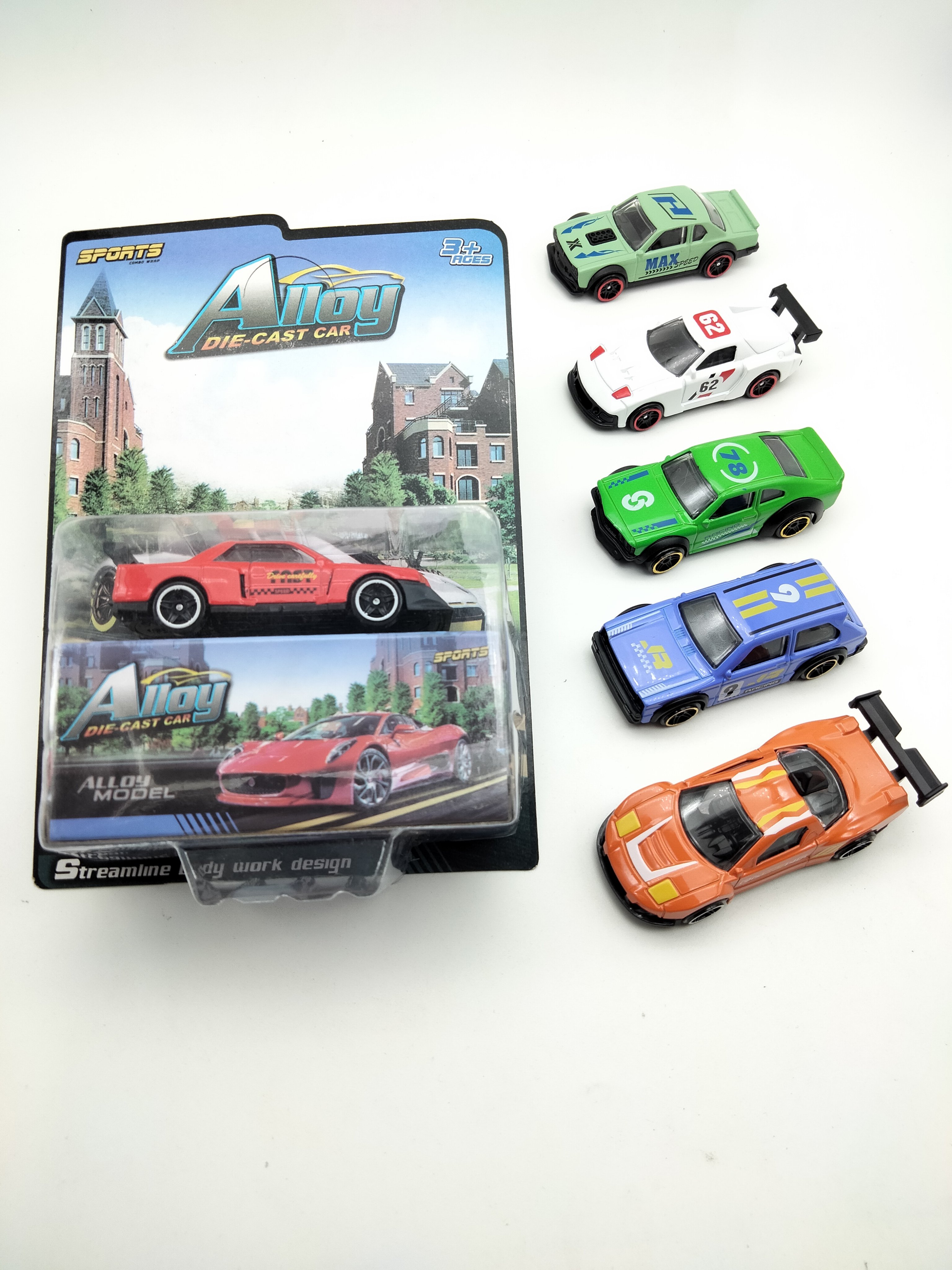 Металлические гоночные машинки 1:64