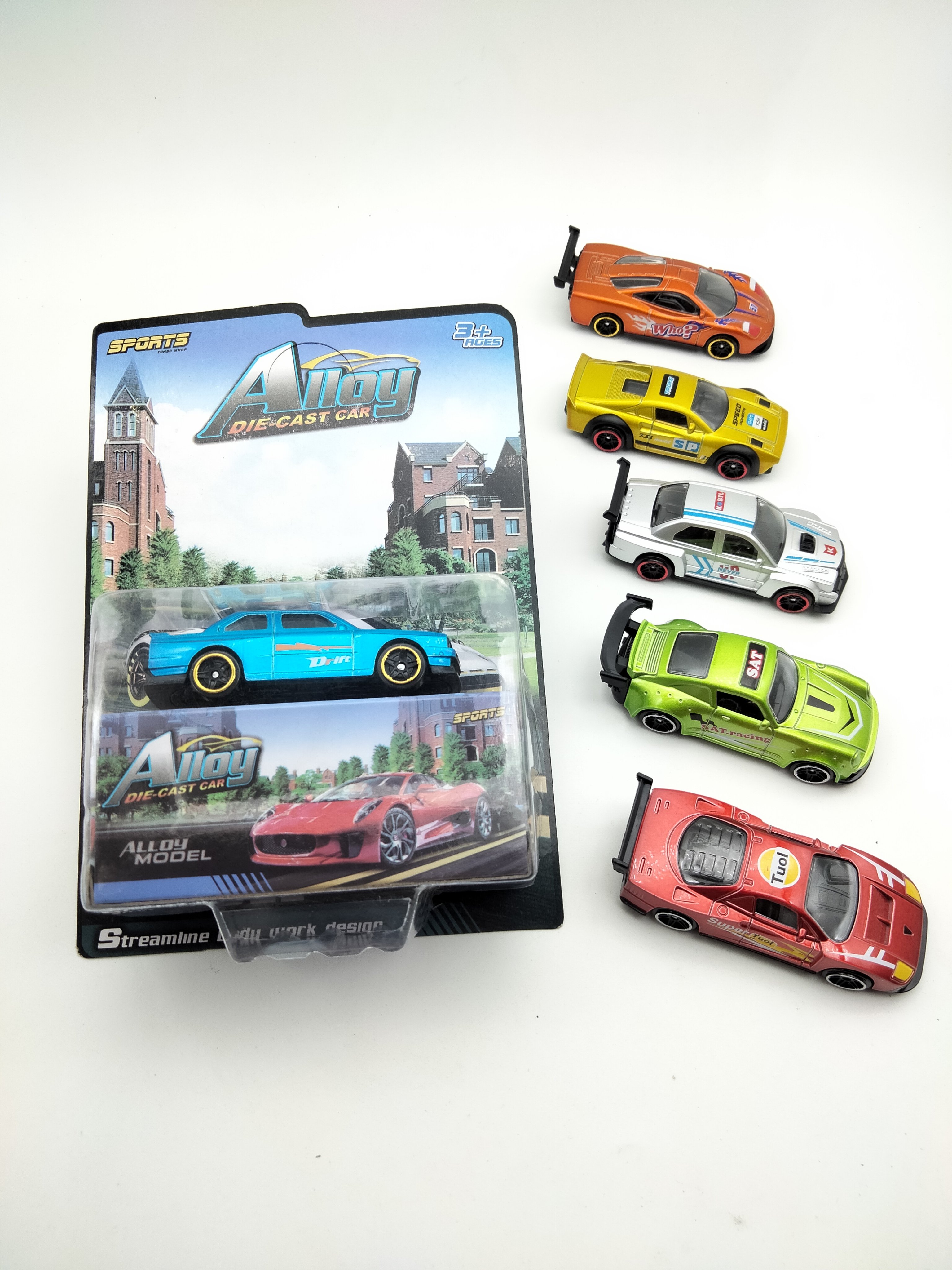Металлические гоночные машинки 1:64