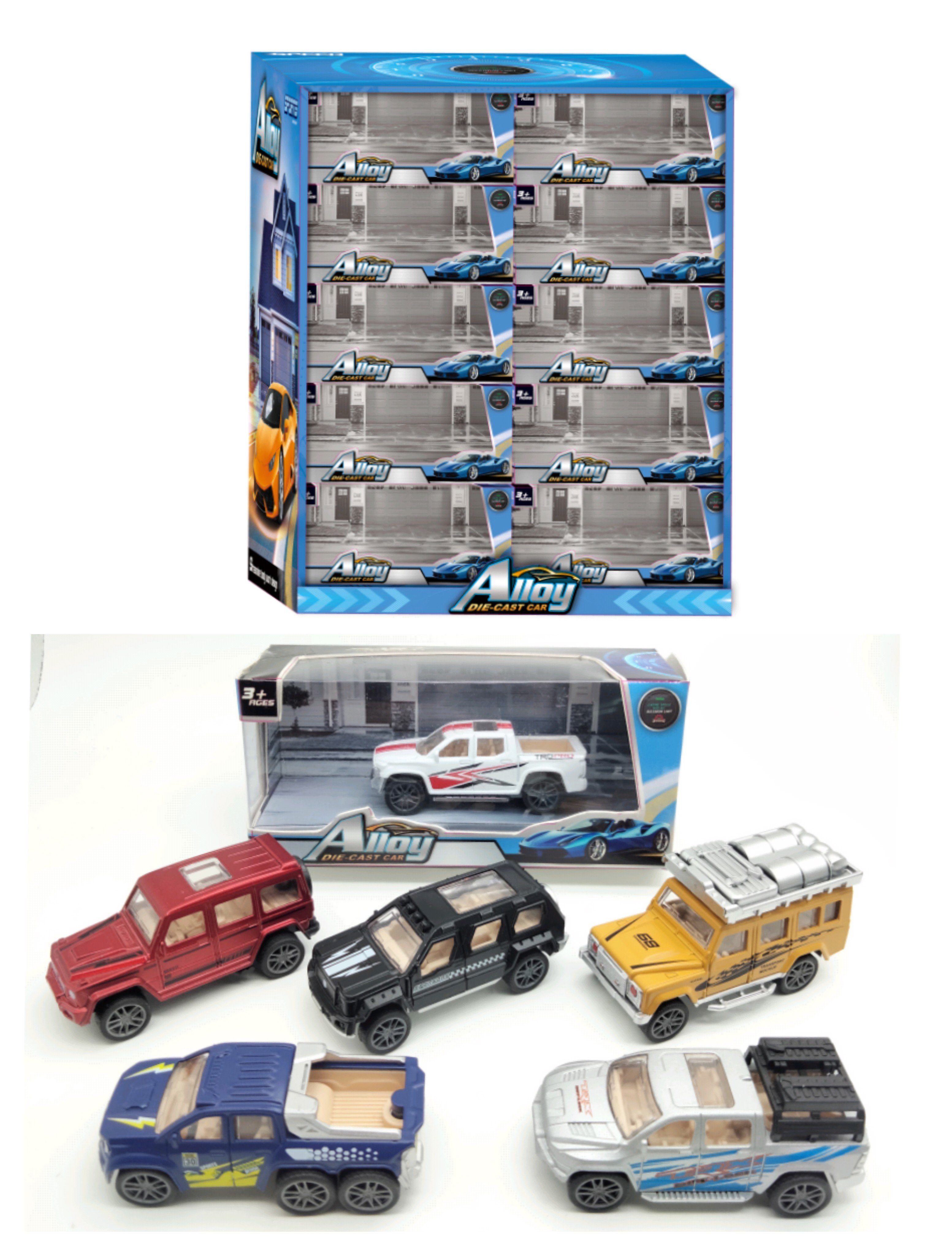 Металлические внедорожники 1:64, 40 шт.