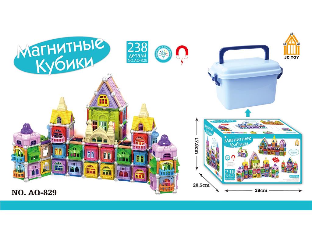 3D магнитный конструктор, 24 шт в коробке