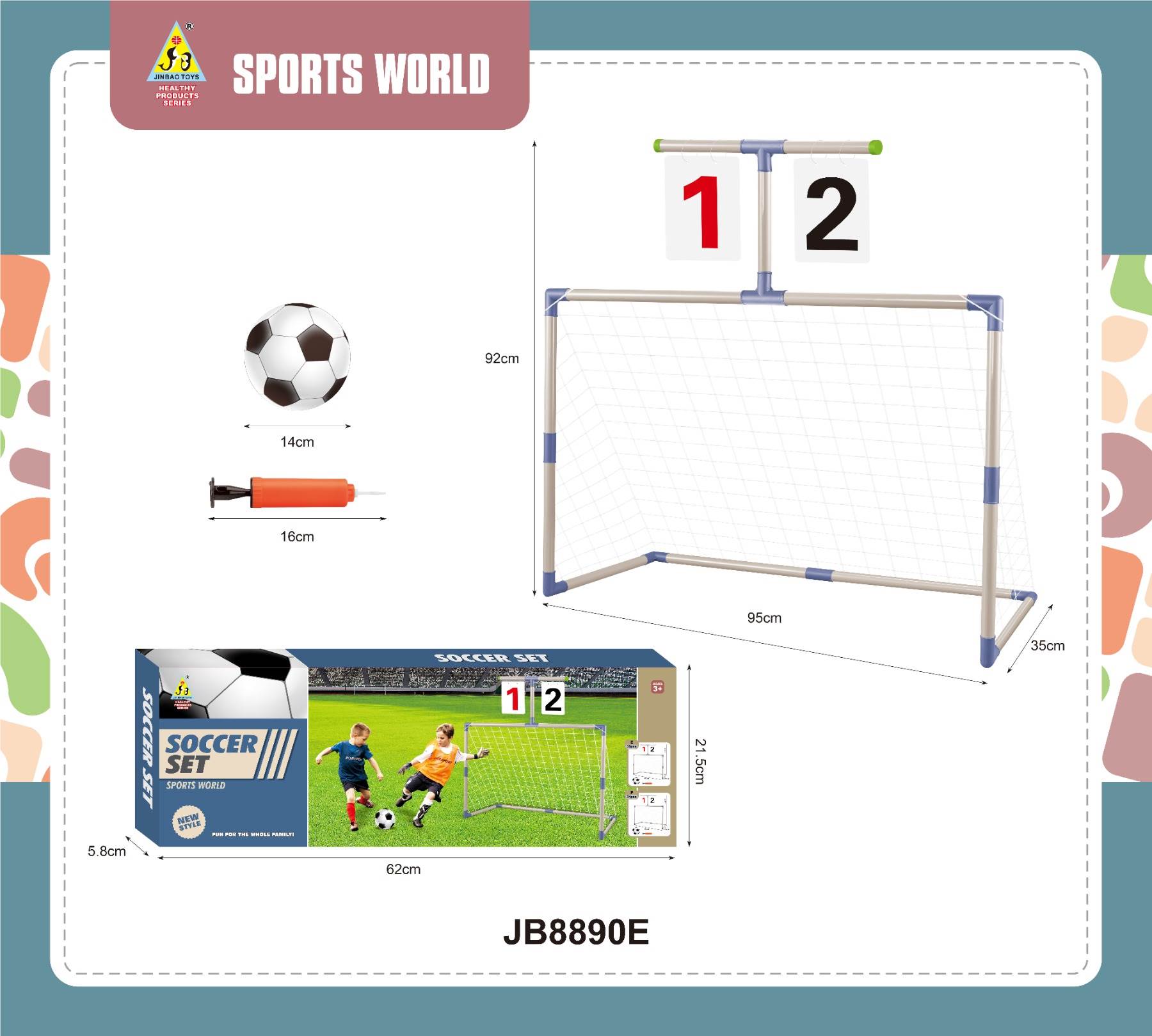 Набор футбольных ворот Scoring Football Gate Set
