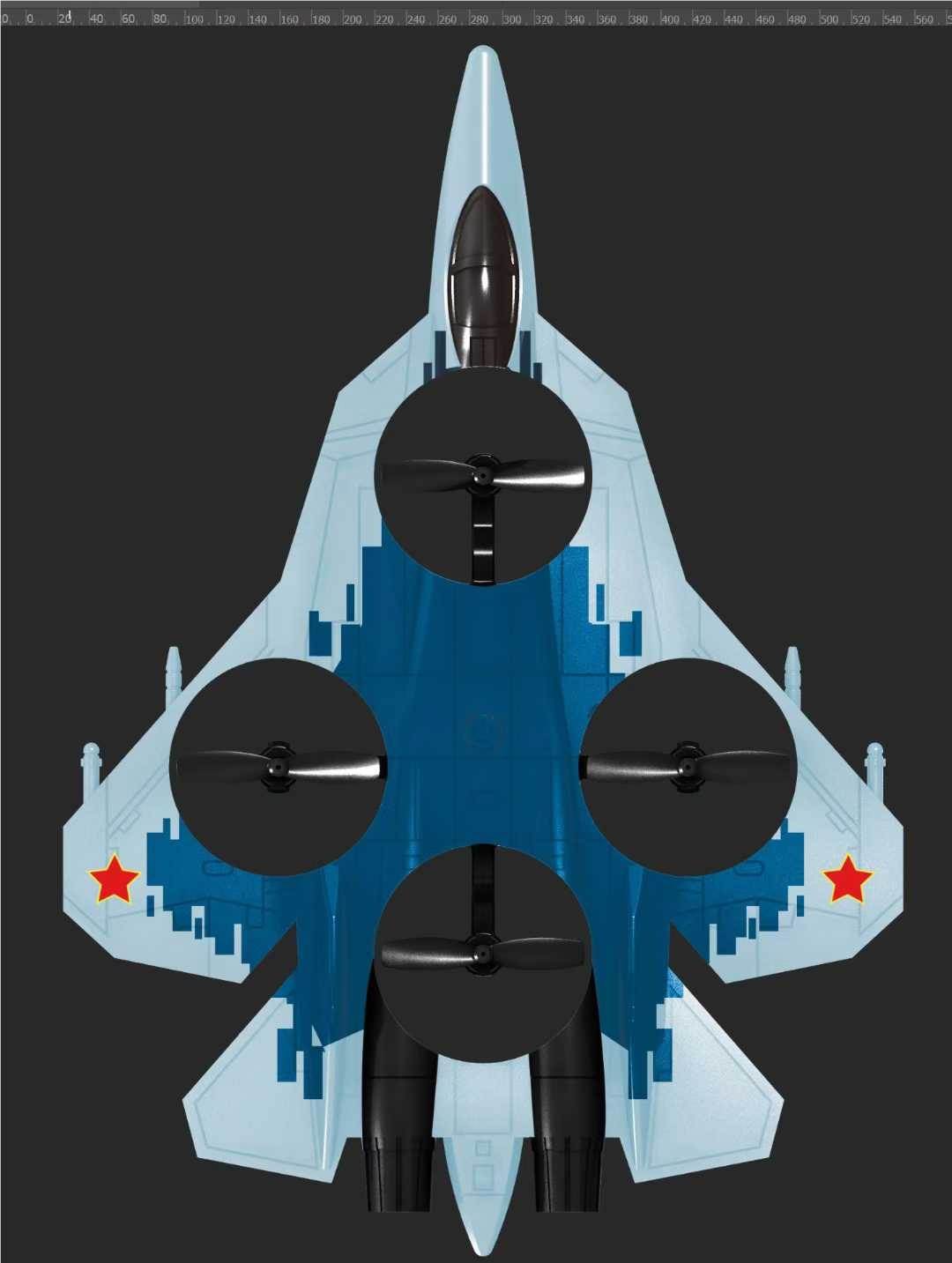 Радиоуправляемый самолет Су-57 (Su-57)