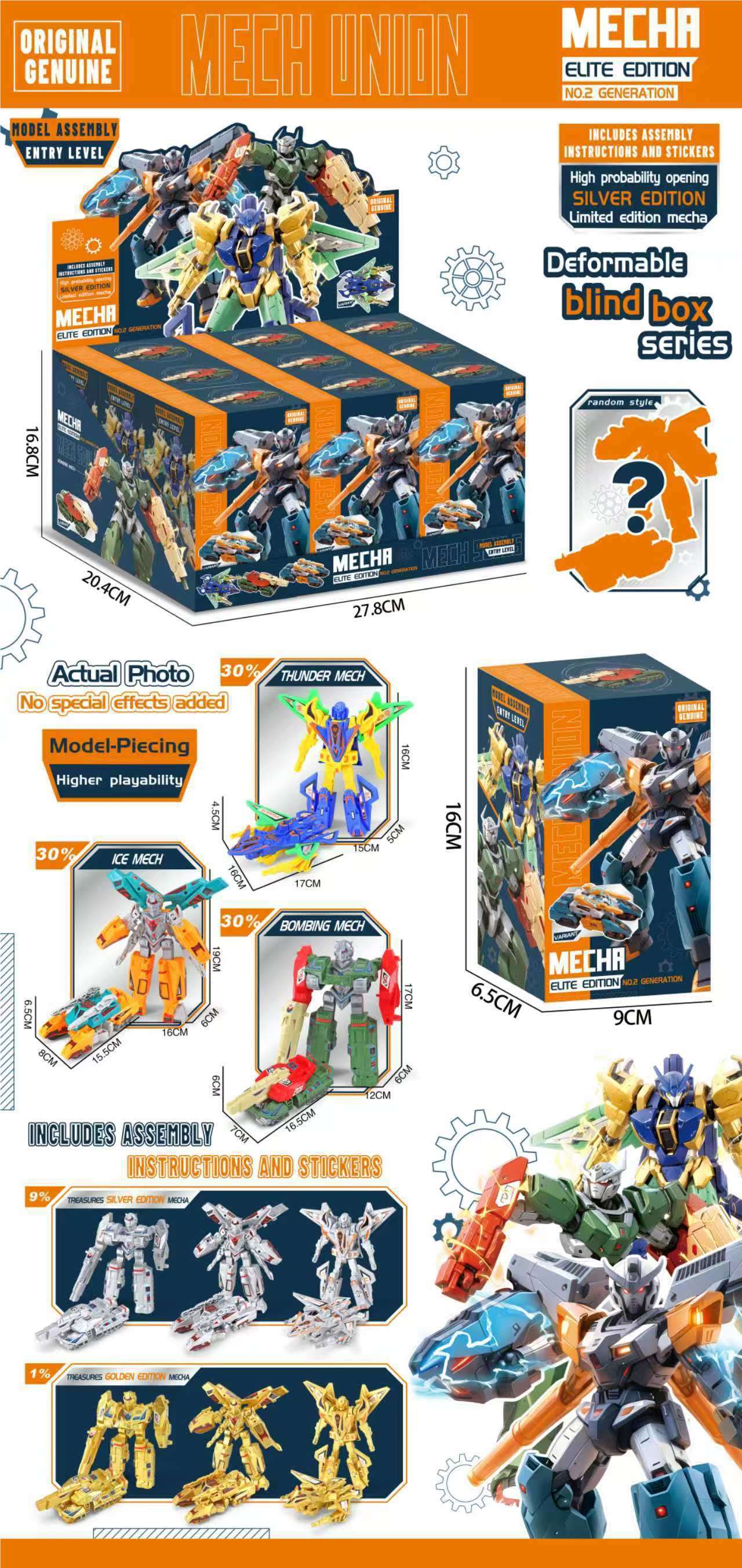 MECH ALLIANCE: Коллекционные роботы-трансформеры в blind box