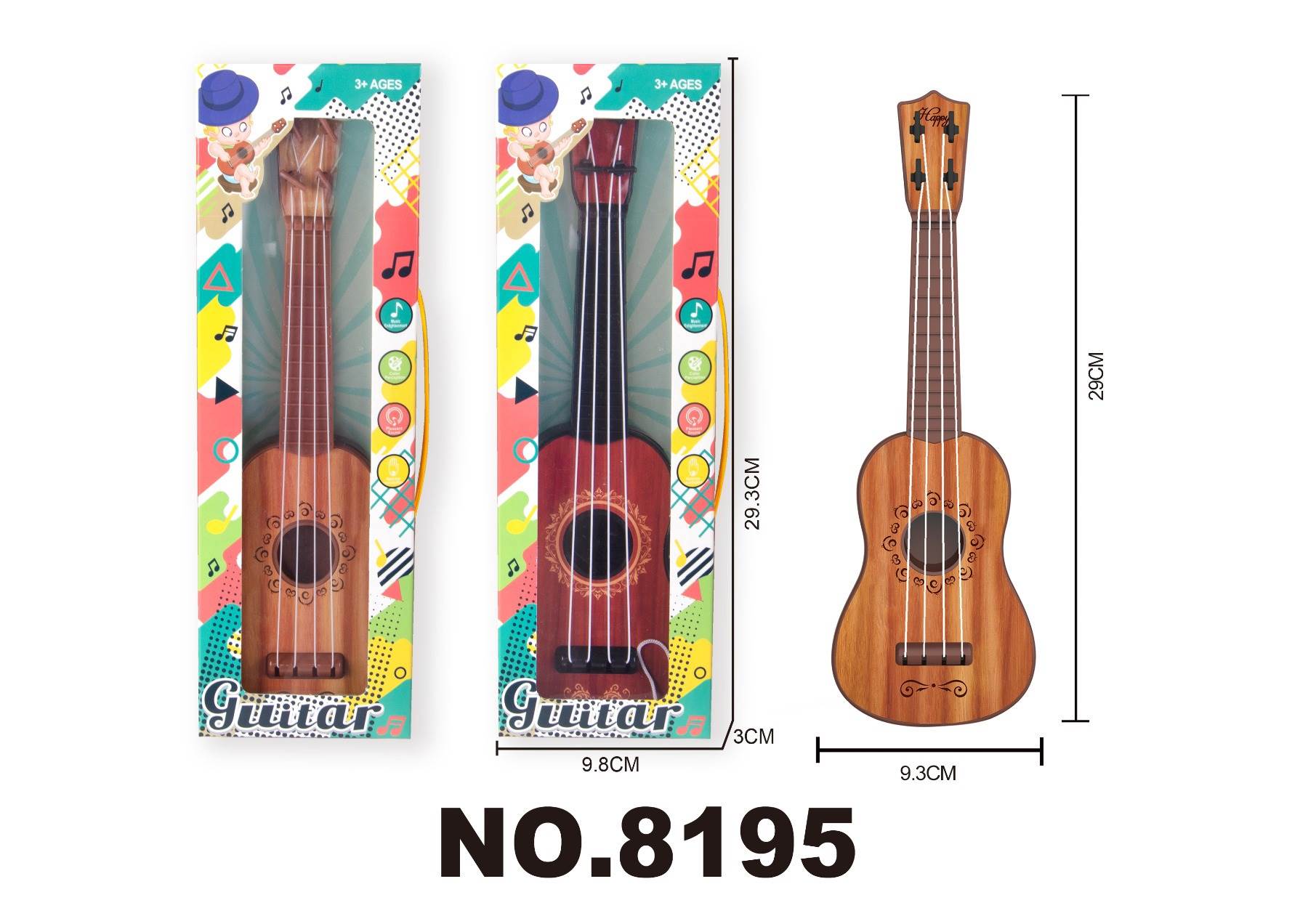Укулеле классическая с текстурой дерева, оптом