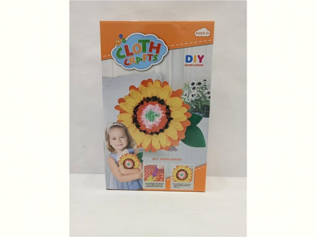 DIY Текстильная подушка-подсолнух, набор для творчества