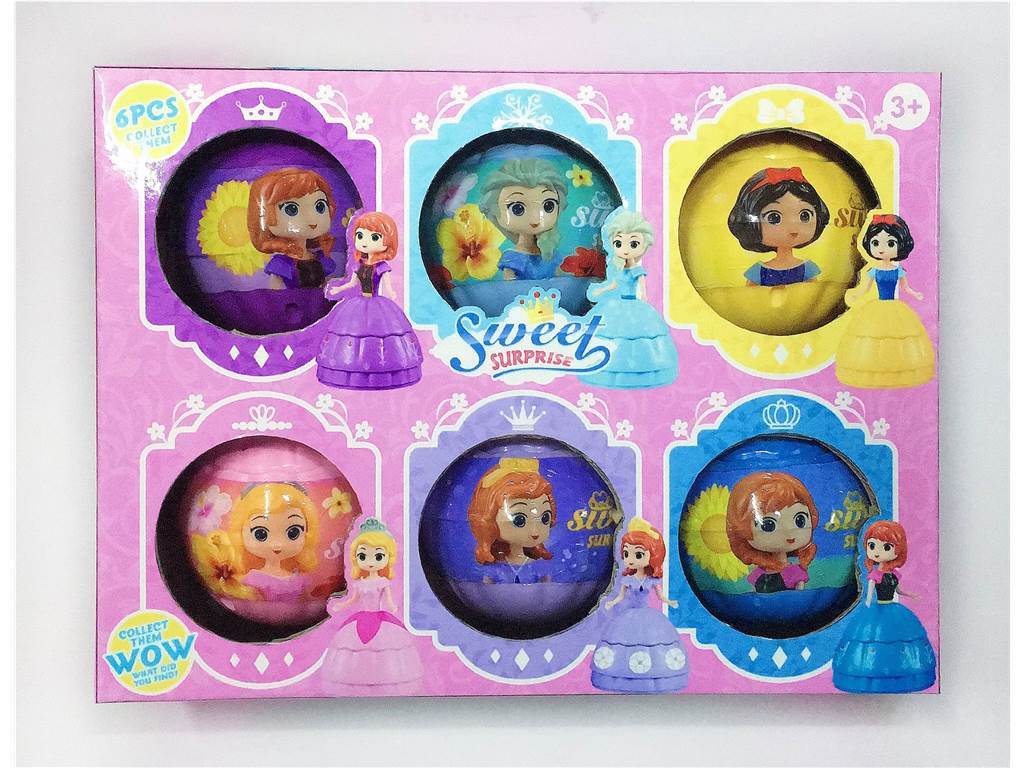 Игровой набор "Принцесса Ле": 6 шаров-сюрпризов